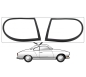 Preview: Rear side window seals (Per Pair) Karmann Ghia sedan 8.1971 and later